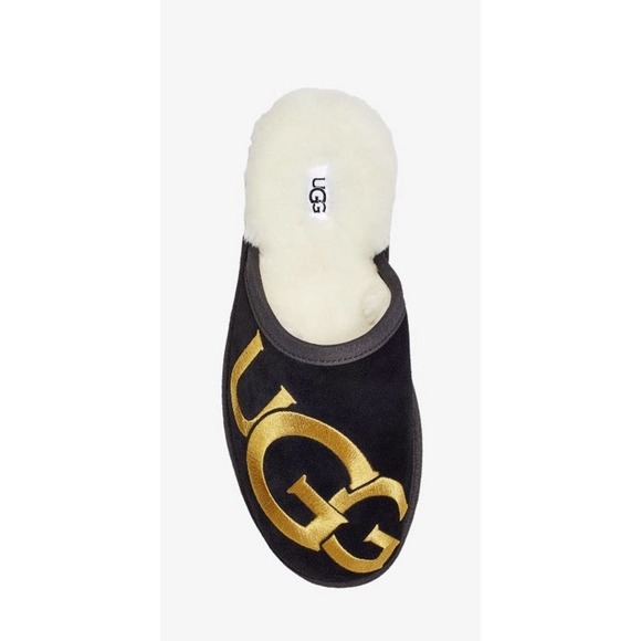 UGG Other - UGG Scuff Logo Black and Gold New Original